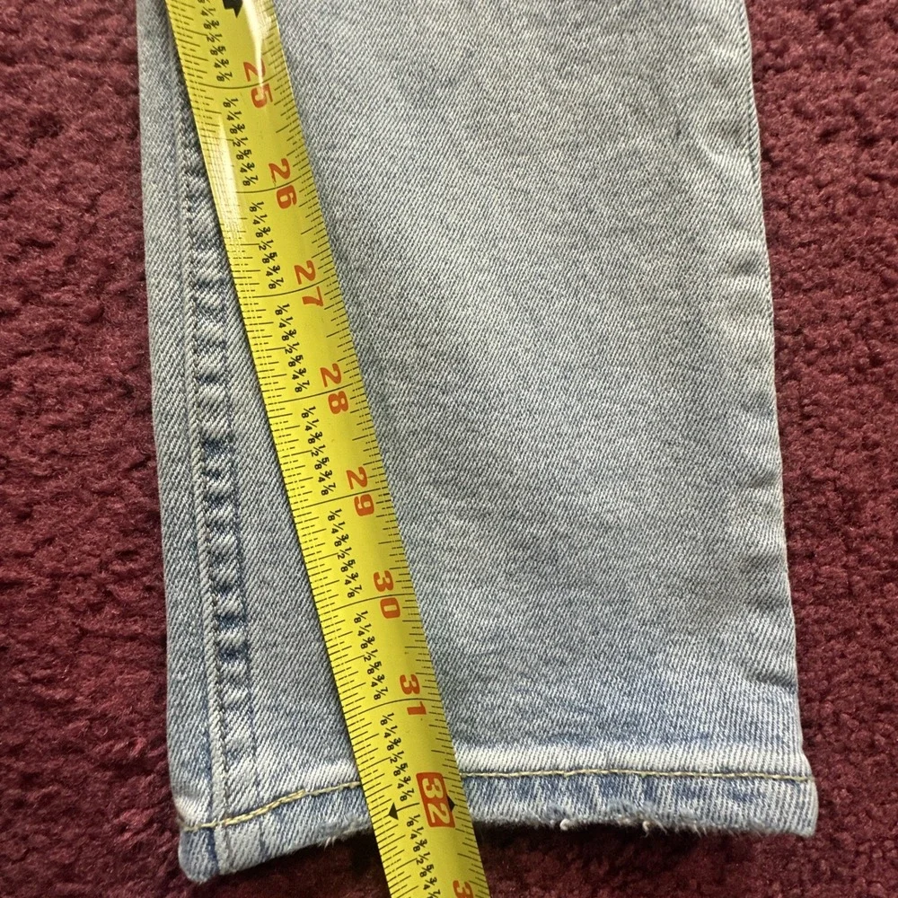 ALLSAINTS Cigarette Jeans Mens Black Wash Slim Fit Denim Distressed Fit 32x32